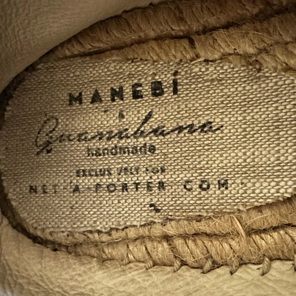 Manebi Suede and Canvas Embroidered Espadrilles in Blue and Pink - Size 41/11